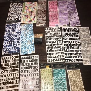 Huge lot of sticker letters